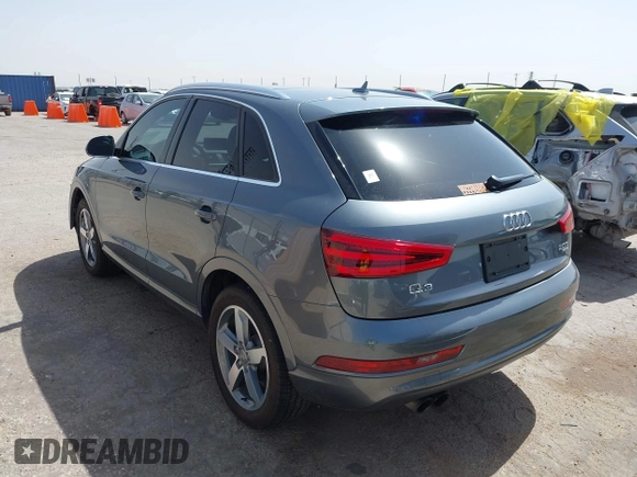 2015 Audi Q3 Premium Plus with VIN WA1EFCFSXFR011133, listed as a IAAI auction lot 42545916 with 82,980 mi miles and . Bid and sale history available at DreamBid. Image 3.