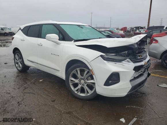 2019 Chevrolet Blazer Premier with VIN 3GNKBFRS3KS620791, listed as a Copart auction lot 84048434 with 67,636 mi miles and Salvage Title. Bid and sale history available at carsss.com. Image 4.