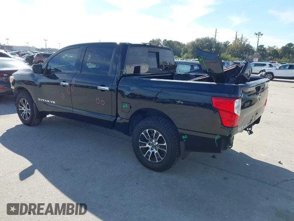 2020 Nissan Titan Platinum Reserve with VIN 1N6AA1EF0LN507232, listed as a IAAI auction lot 41432976 with 88,203 mi miles and . Bid and sale history available at DreamBid. Image 3.