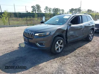 2022 Jeep Cherokee Limited with VIN 1C4PJMDX9ND509157, listed as a IAAI auction lot 42179093 with 34,638 mi miles and . Bid and sale history available at DreamBid. Image 2.