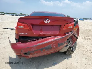 2006 Lexus IS 350 with VIN JTHBE262862006381, listed as a Copart auction lot 55976515 with Not provided miles and Salvage title. Bid and sale history available at DreamBid. Image 6.