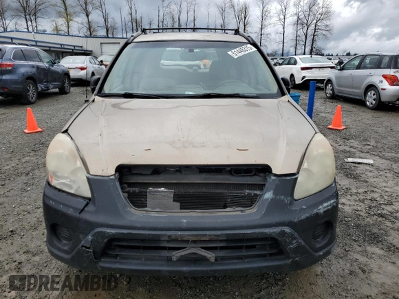 2006 Honda CR-V LX with VIN JHLRD78556C005175, listed as a Copart auction lot 51446315 with 185,801 mi miles and Salvage Title. Bid and sale history available at carsss.com. Image 5.