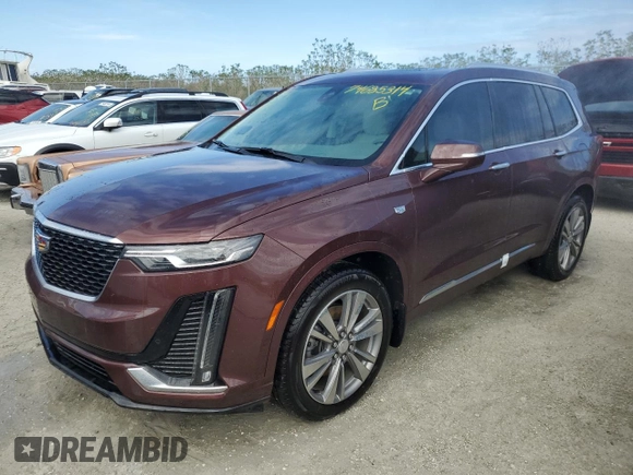 2022 Cadillac XT6 Premium Luxury with VIN 1GYKPCRS1NZ146012, listed as a Copart auction lot 74685314 with 46,626 mi miles and Non Repairable. Bid and sale history available at carsss.com. Image 1.