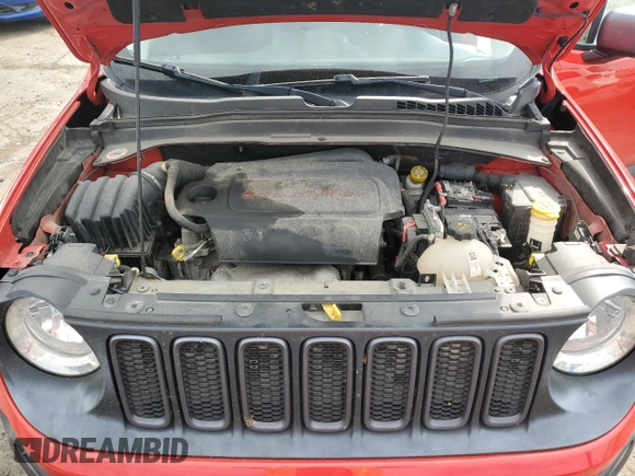 2015 Jeep Renegade Trailhawk with VIN ZACCJBCT5FPB27437, listed as a Copart auction lot 64031865 with 106,479 mi miles and Clean title. Bid and sale history available at DreamBid. Image 11.
