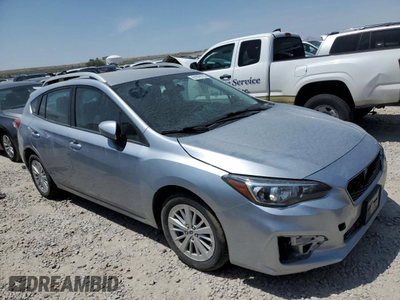 2018 Subaru Impreza Premium с VIN 4S3GTAB66J3721503, выставлен на аукционе Copart как лот 61879115 с пробегом Не указан миль и Списание • Salvage title. История ставок и продаж доступна на DreamBid. Изображение 4.