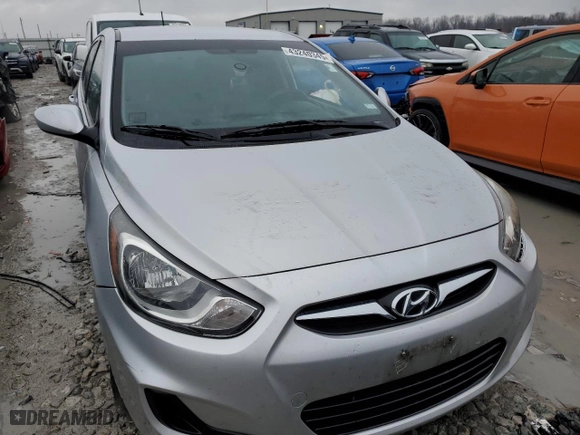 2014 Hyundai Accent GS with VIN KMHCT5AE7EU161744, listed as a Copart auction lot 43240345 with 131,176 mi miles and Salvage Title. Bid and sale history available at carsss.com. Image 5.