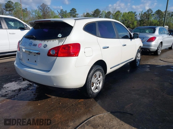 2013 Nissan Rogue S with VIN JN8AS5MTXDW043350, listed as a IAAI auction lot 42049537 with 84,573 mi miles. Bid and sale history available at carsss.com. Image 4.