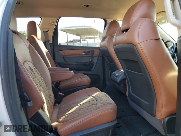 2015 Chevrolet Traverse LTZ z VIN 1GNKRJKD0FJ205512, wystawiony jako Copart lot #44443585 z przebiegiem Nie podano mil oraz Nie do naprawy • Non repairable. Historia ofert i sprzedaży dostępna na DreamBid. Obrazek 11.