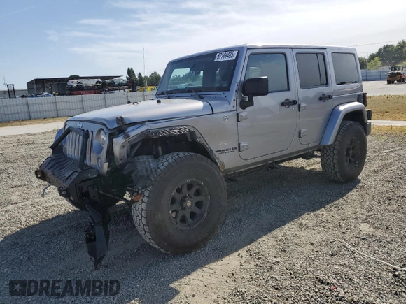 2014 Jeep Wrangler Unlimited Sahara with VIN 1C4HJWEG1EL126611, listed as a Copart auction lot 57169485 with 122,000 mi miles and Salvage title. Bid and sale history available at DreamBid. Image 1.