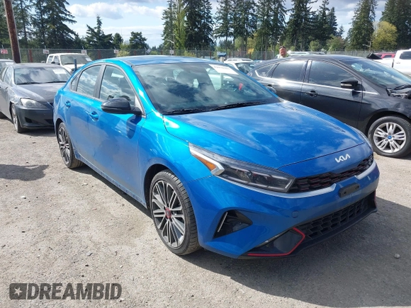 2023 Kia Forte GT with VIN 3KPF44AC5PE569796, listed as a IAAI auction lot 42078383 with 29,365 mi miles and . Bid and sale history available at carsss.com. Image 1.