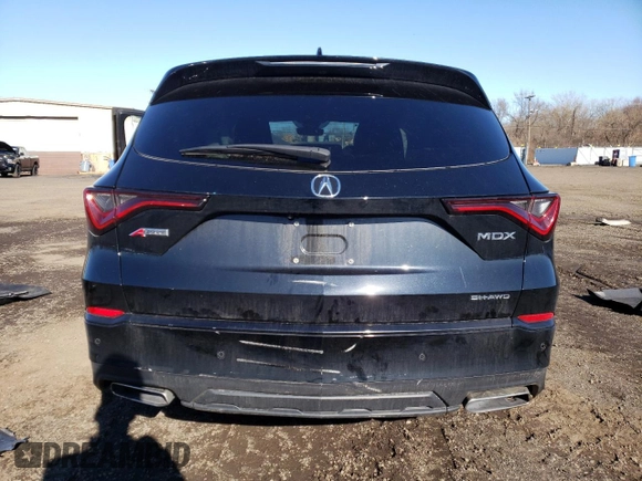 2022 Acura MDX w/A-Spec Package with VIN 5J8YE1H0XNL050880, listed as a Copart auction lot 51235915 with 26,058 mi miles and Salvage Title. Bid and sale history available at carsss.com. Image 6.