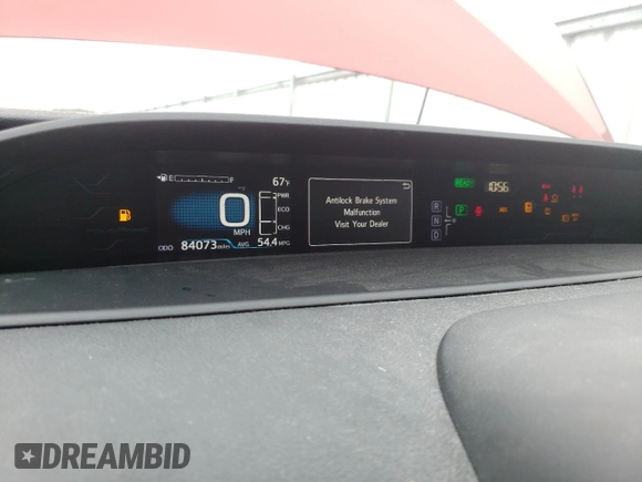2017 Toyota Prius Plus with VIN JTDKARFP6H3035781, listed as a Copart auction lot 61357615 with 84,073 mi miles and Salvage title. Bid and sale history available at DreamBid. Image 9.