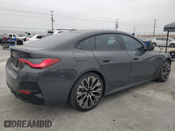 2023 BMW 4 Series M440i with VIN WBA63AW06PFN80681, listed as a Copart auction lot 58364774 with 20,057 mi miles and Salvage title. Bid and sale history available at DreamBid. Image 3.