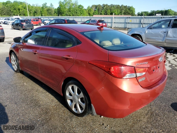 2013 Hyundai Elantra Limited with VIN KMHDH4AE3DU736663, listed as a Copart auction lot 52416785 with 193,573 mi miles and Clean Title. Bid and sale history available at carsss.com. Image 2.