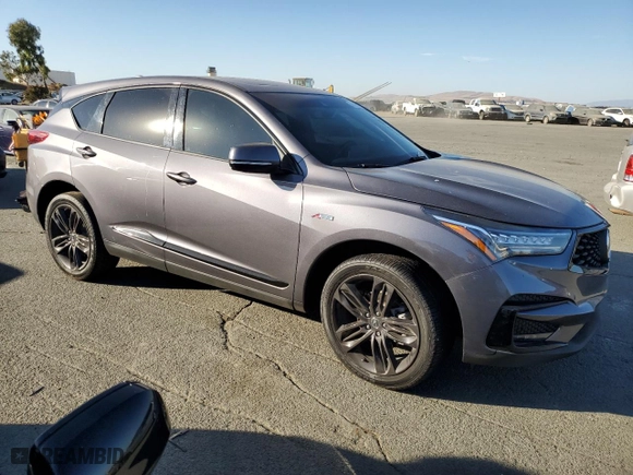 2021 Acura RDX w/A-Spec Package with VIN 5J8TC1H6XML018787, listed as a Copart auction lot 76702624 with 0 mi miles and Clean Title. Bid and sale history available at carsss.com. Image 4.