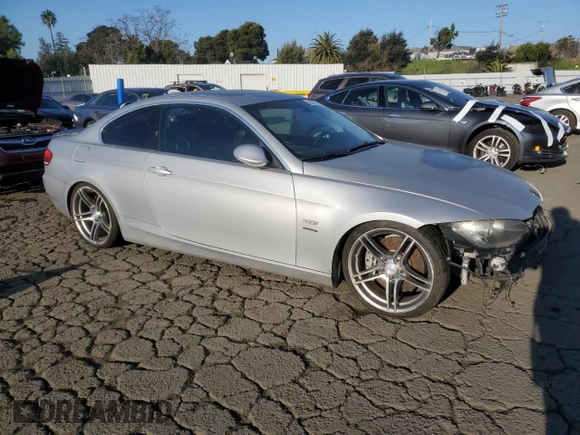 2007 BMW 3 Series 335i with VIN WBAWB73537PV82615, listed as a Copart auction lot 88276155 with 128,843 mi miles and Salvage Title. Bid and sale history available at carsss.com. Image 4.