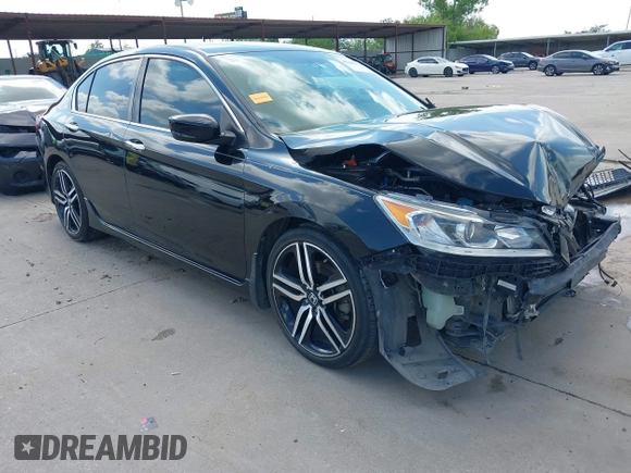 2016 Honda Accord Sport with VIN 1HGCR2F59GA060740, listed as a IAAI auction lot 42200371 with 140,679 mi miles and . Bid and sale history available at DreamBid. Image 1.
