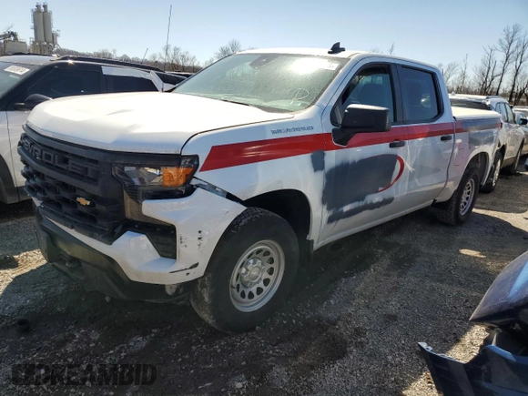 2022 Chevrolet Silverado 1500 with VIN 3GCPDAEK6NG536358, listed as a Copart auction lot 43649455 with 75,904 mi miles and Salvage Title. Bid and sale history available at DreamBid. Image 1.