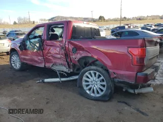 2019 Ford F-150 Limited with VIN 1FTEW1EG9KFC86317, listed as a Copart auction lot 43278505 with 0 mi miles and Salvage Title. Bid and sale history available at carsss.com. Image 2.