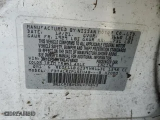 2022 Nissan Kicks S with VIN 3N1CP5BV1NL474843, listed as a Copart auction lot 42575535 with 0 mi miles and Non Repairable. Bid and sale history available at carsss.com. Image 12.
