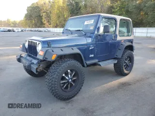 2001 Jeep Wrangler Sport with VIN 1J4FA49S21P346900, listed as a Copart auction lot 75439604 with 128,824 mi miles and Clean Title. Bid and sale history available at carsss.com. Image 1.