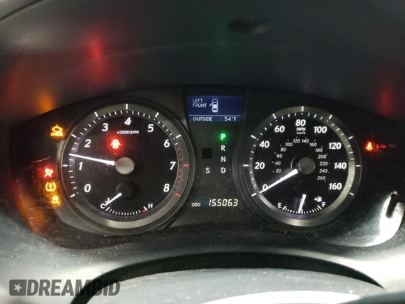 2008 Lexus ES with VIN JTHBJ46G982232550, listed as a Copart auction lot 54363035 with 155,063 mi miles and Salvage Title. Bid and sale history available at carsss.com. Image 9.