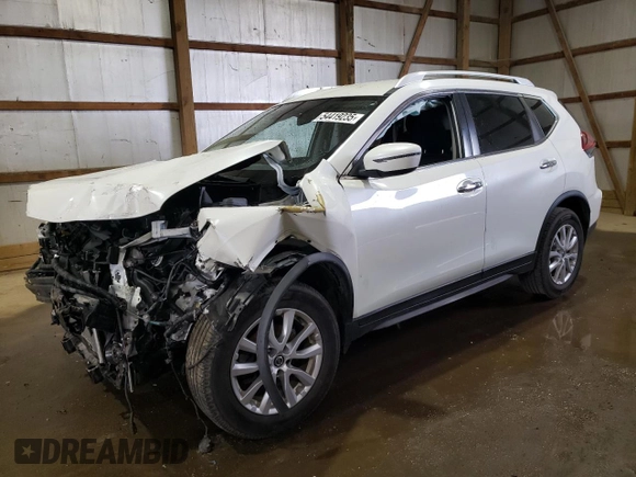 2019 Nissan Rogue SV with VIN KNMAT2MV9KP549767, listed as a Copart auction lot 54419235 with 58,400 mi miles and Salvage Title. Bid and sale history available at carsss.com. Image 1.