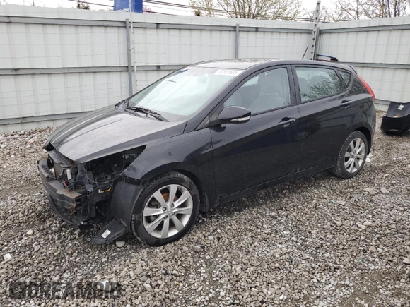 2014 Hyundai Accent SE z VIN KMHCU5AE4EU183469, wystawiony jako Copart lot #52501505 z przebiegiem 112 034 mil mil oraz Szkoda całkowita • Salvage title. Historia ofert i sprzedaży dostępna na DreamBid. Obrazek 1.