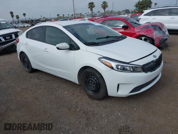 2017 Kia Forte LX with VIN 3KPFK4A71HE017819, listed as a IAAI auction lot 42086163 with 97,534 mi miles. Bid and sale history available at carsss.com. Image 1.