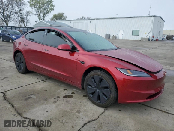 2024 Tesla Model 3 with VIN 5YJ3E1EA1RF731816, listed as a Copart auction lot 49632735 with Not Provided miles and Salvage Title. Bid and sale history available at DreamBid. Image 4.