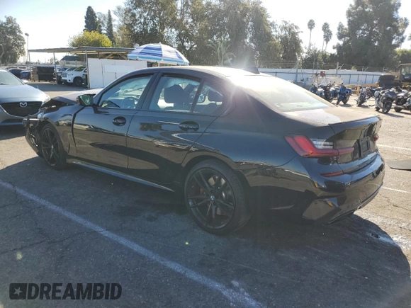 2022 BMW 3 Series M340i with VIN 3MW5U7J04N8C55794, listed as a Copart auction lot 80082294 with 0 mi miles and Salvage Title. Bid and sale history available at carsss.com. Image 2.