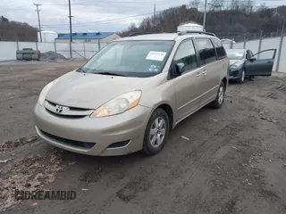 2007 Toyota Sienna CE with VIN 5TDZK23C37S042897, listed as a IAAI auction lot 41472130 with 196,055 mi miles. Bid and sale history available at carsss.com. Image 2.