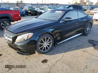2015 Mercedes-Benz S-Class S 63 AMG with VIN WDDXJ7JB9FA005341, listed as a Copart auction lot 76766234 with 53,566 mi miles and Salvage Title. Bid and sale history available at carsss.com. Image 1.