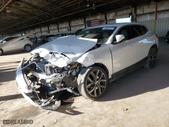 2019 BMW X2 sDrive28i with VIN WBXYJ3C53K5N47135, listed as a Copart auction lot 46869135 with NaN miles and Salvage Title. Bid and sale history available at carsss.com. Image 1.