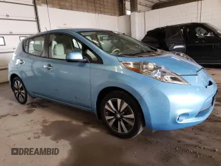 2015 Nissan LEAF SV with VIN 1N4AZ0CPXFC329112, listed as a Copart auction lot 65604163 with 67,558 mi miles. Bid and sale history available at carsss.com. Image 4.