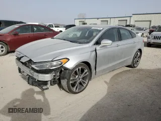 2019 Ford Fusion Titanium with VIN 3FA6P0K95KR270710, listed as a Copart auction lot 48855235 with 102,472 mi miles and Salvage title. Bid and sale history available at DreamBid. Image 1.