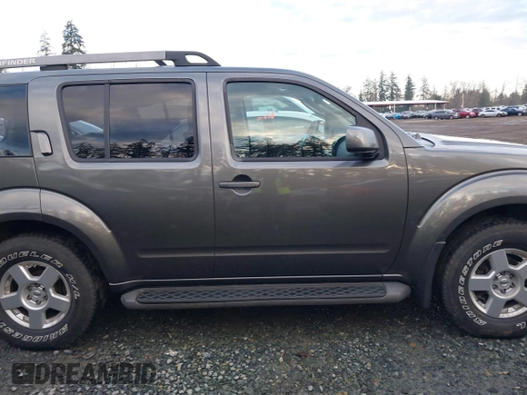 2005 Nissan Pathfinder SE with VIN 5N1AR18W45C726096, listed as a IAAI auction lot 41265086 with 209,183 mi miles and . Bid and sale history available at DreamBid. Image 13.