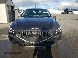 2023 Genesis G70 2.0T with VIN KMTG34TA4PU129199, listed as a Copart auction lot 80963124 with 15,729 mi miles and Salvage Title. Bid and sale history available at carsss.com. Image 5.