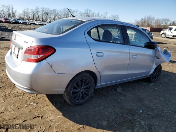 2020 Mitsubishi Mirage G4 SE with VIN ML32F4FJ4LHF07297, listed as a Copart auction lot 43086005 with 62,846 mi miles and Salvage Title. Bid and sale history available at carsss.com. Image 3.