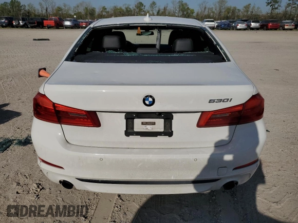 2018 BMW 5 Series 530i z VIN WBAJA5C51JG898880, wystawiony jako Copart lot #49928005 z przebiegiem 117 581 mil mil oraz Czysty tytuł • Clean title. Historia ofert i sprzedaży dostępna na DreamBid. Obrazek 6.
