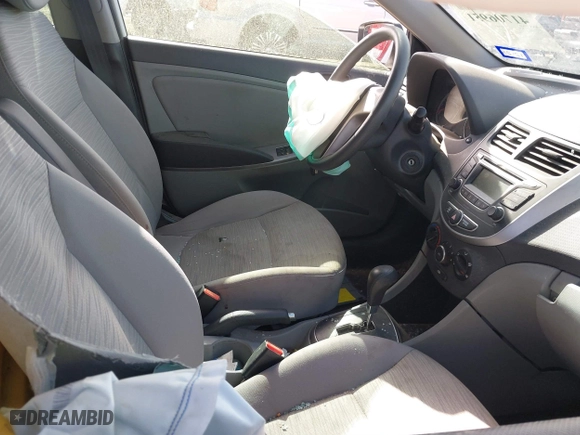 2017 Hyundai Accent SE with VIN KMHCT4AE9HU287179, listed as a IAAI auction lot 41706951 with 50,840 mi miles. Bid and sale history available at carsss.com. Image 5.