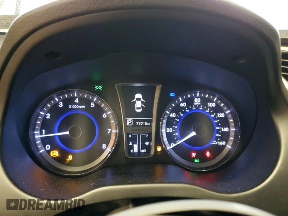 2013 Hyundai Azera z VIN KMHFH4JG0DA225049, wystawiony jako Copart lot #65530604 z przebiegiem 77 218 mil mil oraz Szkoda całkowita • Salvage title. Historia ofert i sprzedaży dostępna na DreamBid. Obrazek 9.