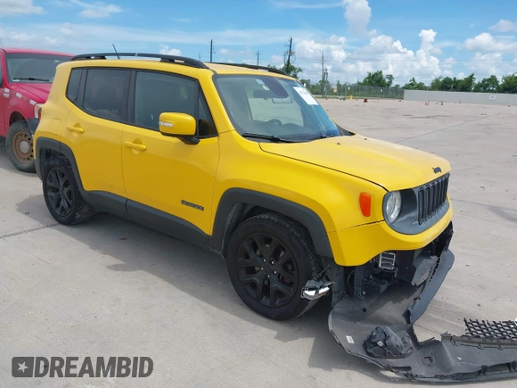 2017 Jeep Renegade Latitude with VIN ZACCJABB9HPG35478, listed as a IAAI auction lot 42576406 with 95,518 mi miles and . Bid and sale history available at DreamBid. Image 1.