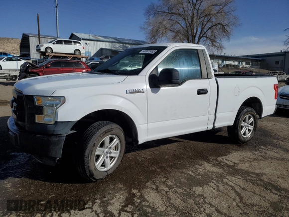 2016 Ford F-150 XL with VIN 1FTMF1C85GKE32895, listed as a Copart auction lot 47077455 with 122,129 mi miles and Salvage Title. Bid and sale history available at carsss.com. Image 1.