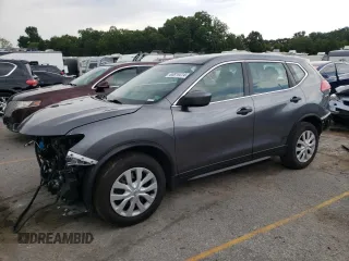 2017 Nissan Rogue SV with VIN 5N1AT2MT4HC835973, listed as a Copart auction lot 63814414 with 74,629 mi miles and Salvage Title. Bid and sale history available at carsss.com. Image 1.