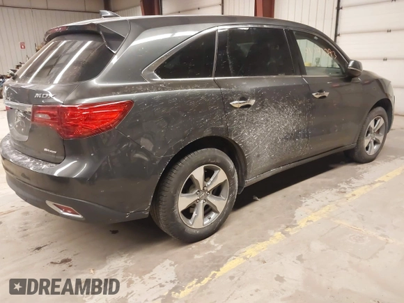 2016 Acura MDX with VIN 5FRYD4H21GB035516, listed as a IAAI auction lot 41242293 with 122,606 mi miles. Bid and sale history available at carsss.com. Image 4.
