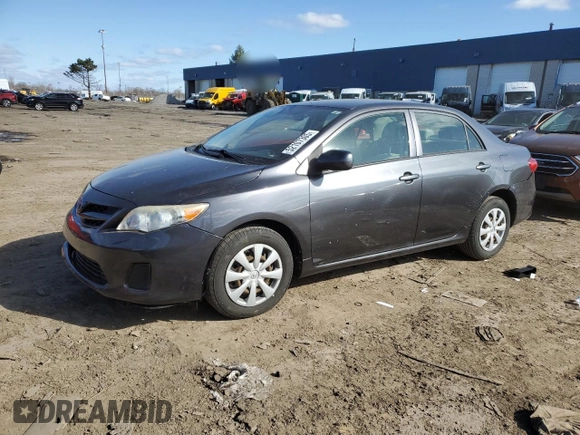 2013 Toyota Corolla L with VIN JTDBU4EE5DJ117615, listed as a Copart auction lot 52107305 with 36,685 mi miles and Clean Title. Bid and sale history available at carsss.com. Image 1.