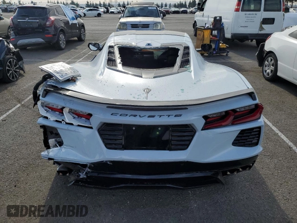 2024 Chevrolet Corvette 1LT with VIN 1G1YA2D46R5109841, listed as a Copart auction lot 81775464 with 7,840 mi miles and Salvage title. Bid and sale history available at DreamBid. Image 6.
