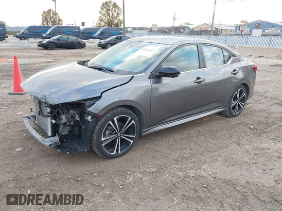 2023 Nissan Sentra SR with VIN 3N1AB8DV9PY324666, listed as a IAAI auction lot 40870495 with 16,943 mi miles. Bid and sale history available at carsss.com. Image 17.