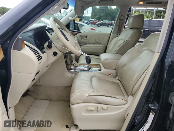 2011 Infiniti QX56 8-passenger с VIN JN8AZ2ND9B9701754, выставлен на аукционе Copart как лот 57916715 с пробегом 216 613 миль миль и Чистый • Clean title. История ставок и продаж доступна на DreamBid. Изображение 7.